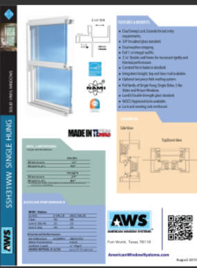 V31 Window Specs